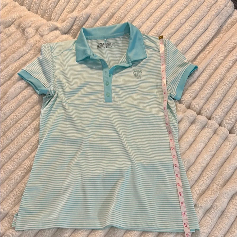 Nike Blue Blouse Moisture-Wicking Athletic Style